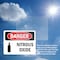 Signmission Nitrous Oxide Danger Sign, Vinyl Decal, 10in W x 7in L, 2PK OS-2PACK-DS-D-710-L-1937 - alternate 5